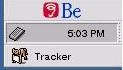 BeOS 4.5 taskbar logo