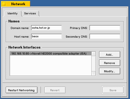 Be R4 Network Window