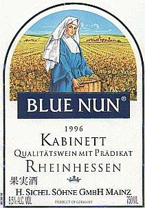 Blue Nun wine label picture