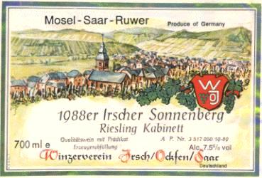 Irsher Sonneberg wine label picture