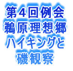 第4回例会 鵜原理想郷 ハイキングと 磯観察
