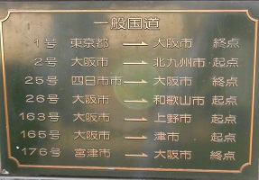 2-1.大阪市道路元標 路線