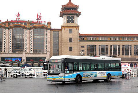 北京のトロリーバス, 北京駅前