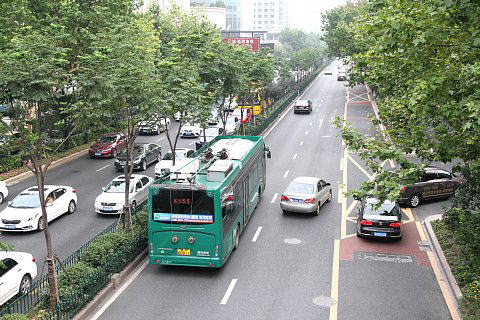 杭州トロリーバス延安路