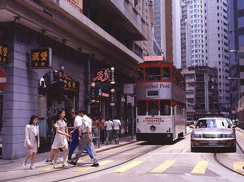 香港トラム上環