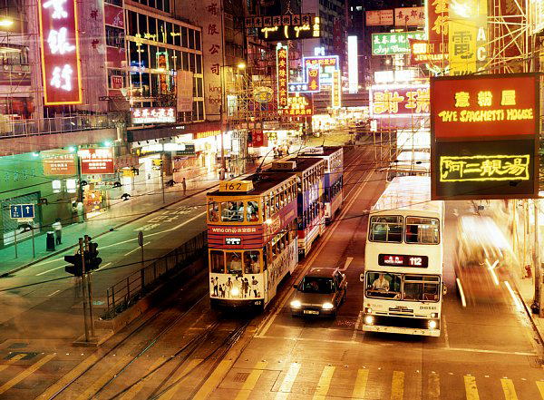 香港のトラム銅鑼湾