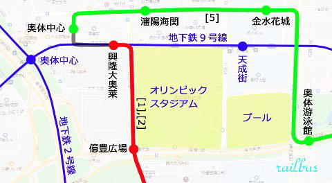 瀋陽トラム奥体中心地図