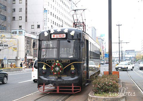 岡山電気軌道KURO, クリスマス電車