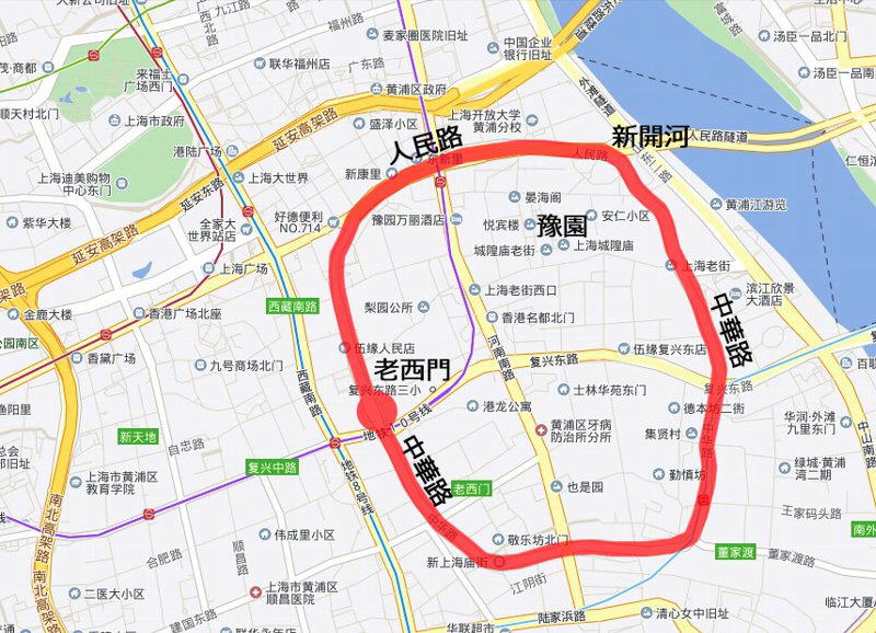 上海11路地図