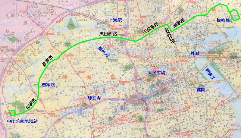 上海13路地図