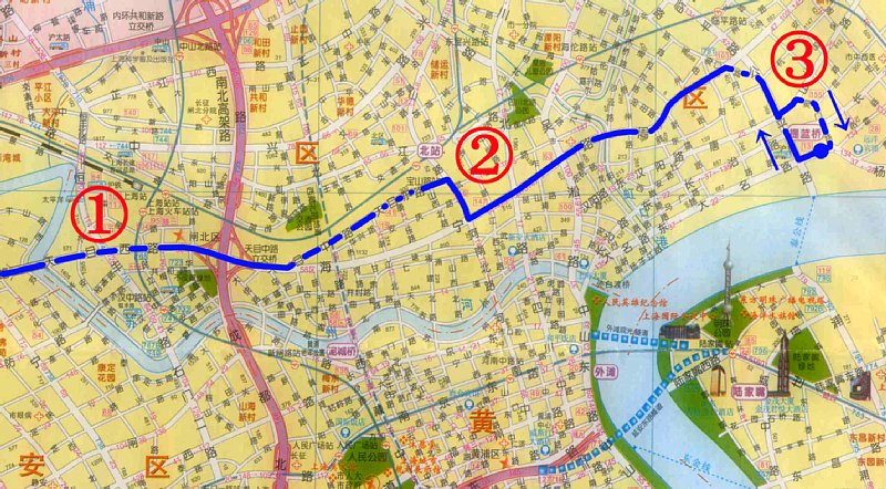 上海13路地図