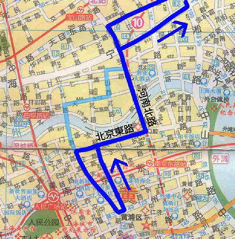 上海14路地図