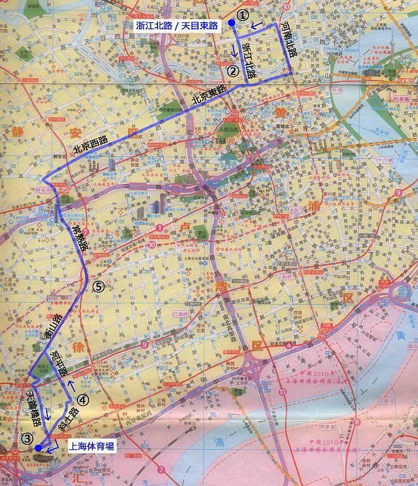 上海15路地図