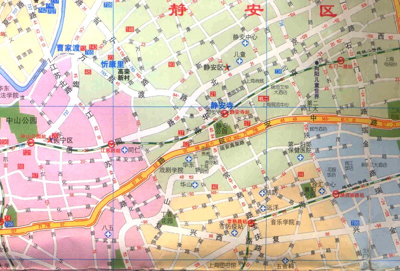 上海城市交通図2002年