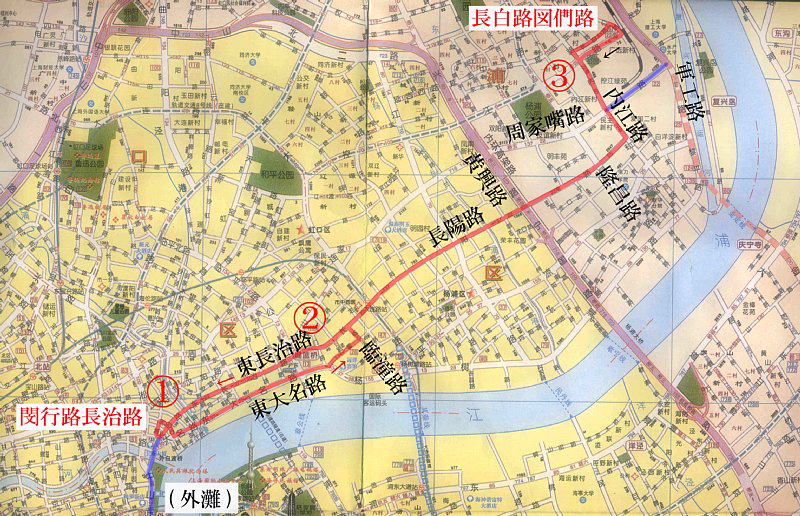 上海22路地図