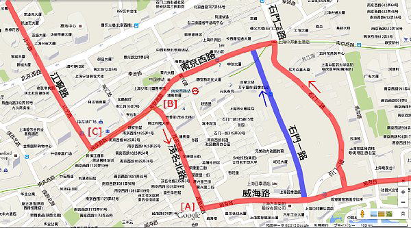 上海23路地図