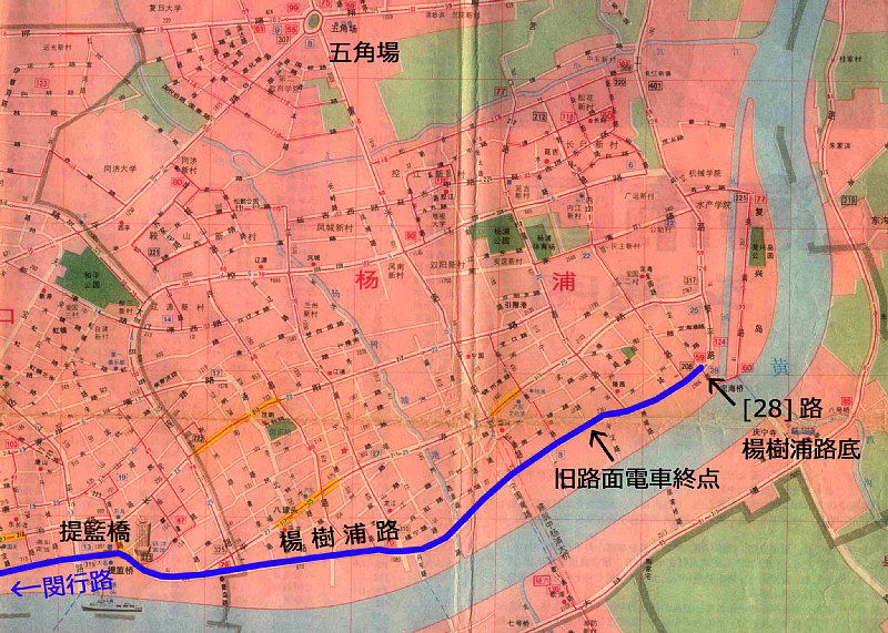 上海28路地図