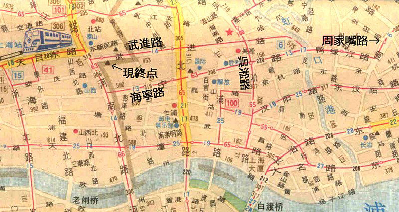 上海6路地図