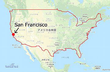 San Francisco Map in US