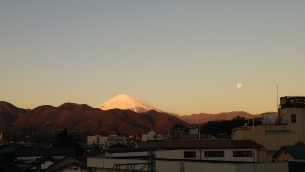 新松田駅からの富士山