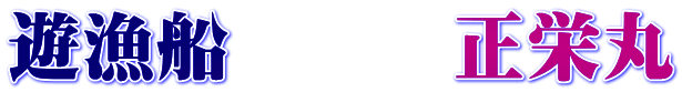 遊漁船　　　正栄丸