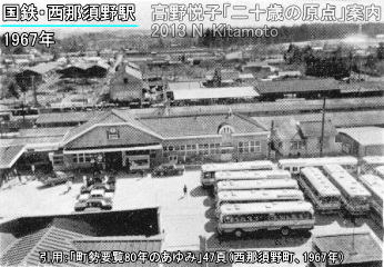 1967年当時の西那須野駅