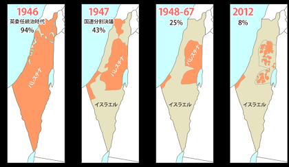 �p���X�`�i�̒n�}