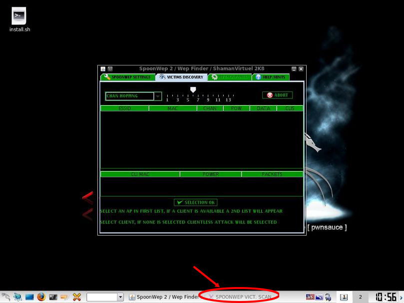 BackTrack 4 spoonwep