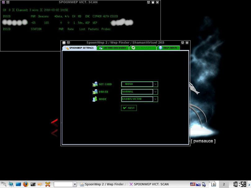 BackTrack 4 spoonwep