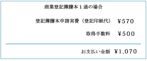 登記謄本取得例