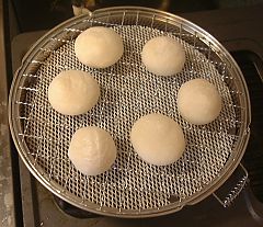 丸もちを焼く