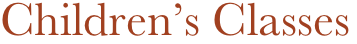 Children’s Classes