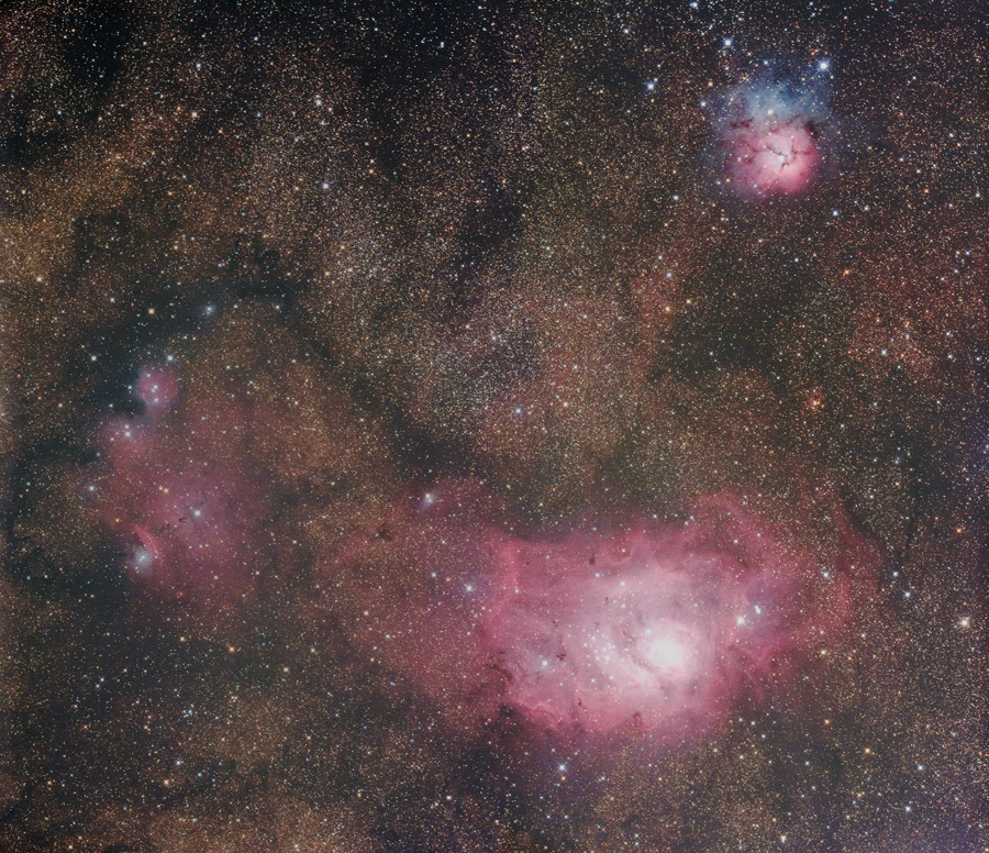 M8,M20,NGC6559