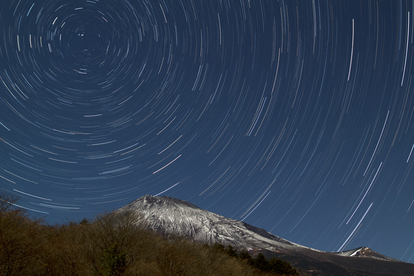 mt.fuji and star