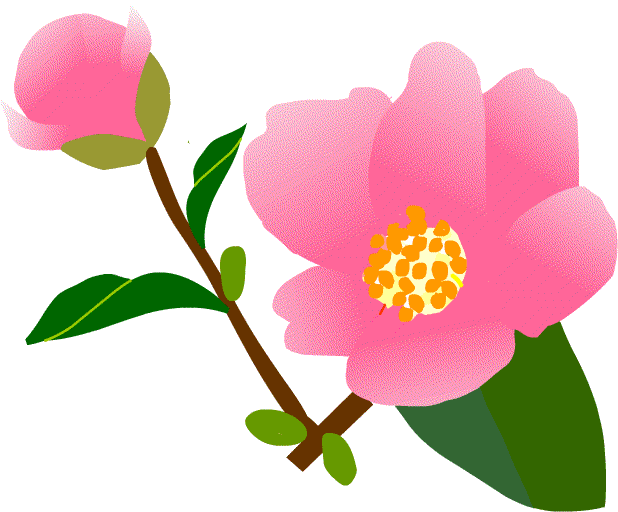 花 花木 木の葉 イラスト 無料