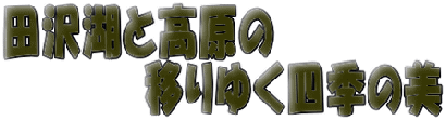 田沢湖と高原の 　　　　　移りゆく四季の美 