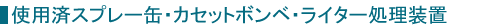 �g�p�σX�v���[�ʁE�J�Z�b�g�{���x�E���C�^�[�������u