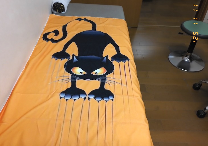 診察台のタオル