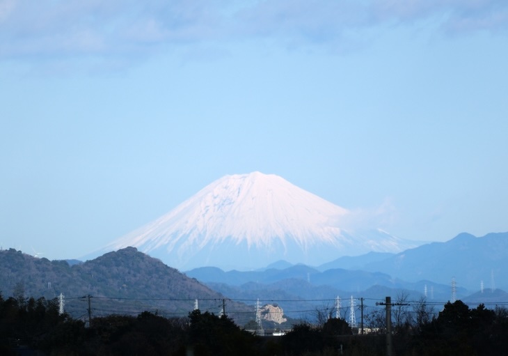 豊橋からみる富士山