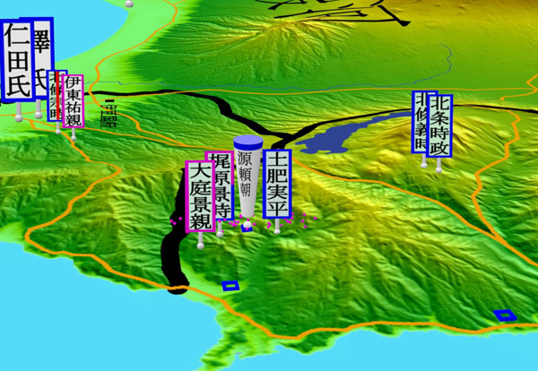 治承・寿永の乱、石橋山の戦いに敗れた頼朝の敗走