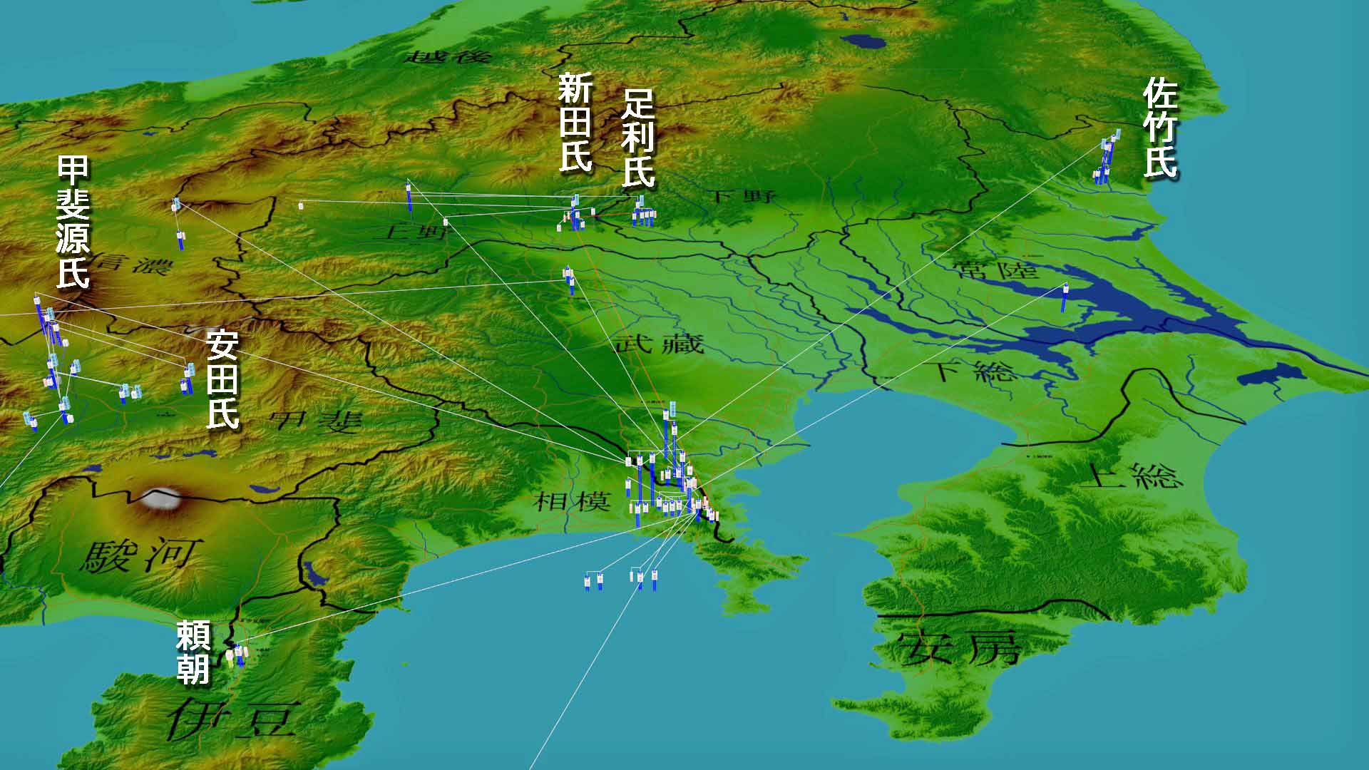 河内源氏の関東での本拠地