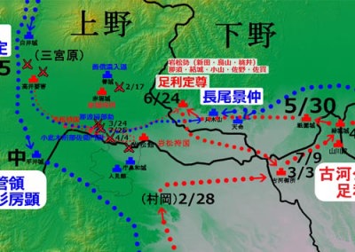 享徳の乱、康正元年上野の攻防