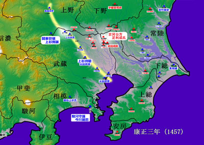 享徳の乱、防御ラインの構築