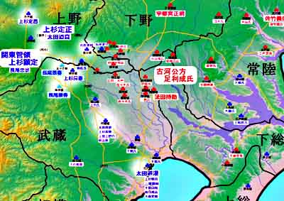 享徳の乱、文明９年正月、景春は北武蔵の要所を手に入れた