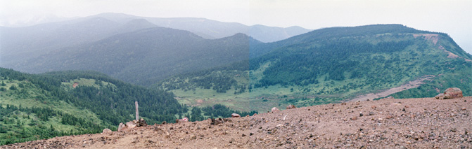 一切経山の眺望