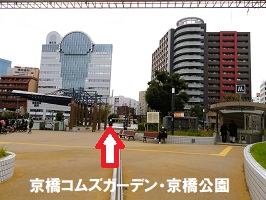 8.京橋コムうガーデン・京橋公園