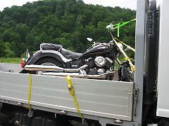 バイク固定風景